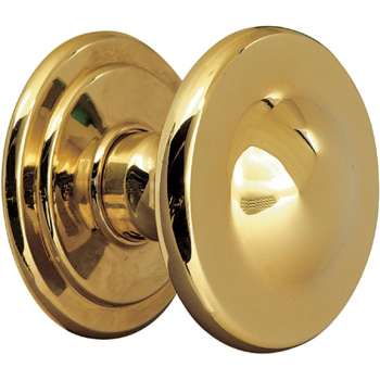 Bouton de porte fixe en laiton  brillant